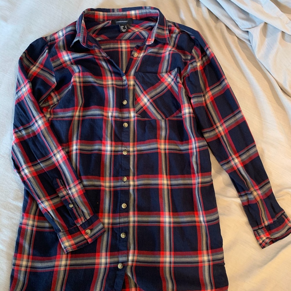 Flannel Shirt Dress